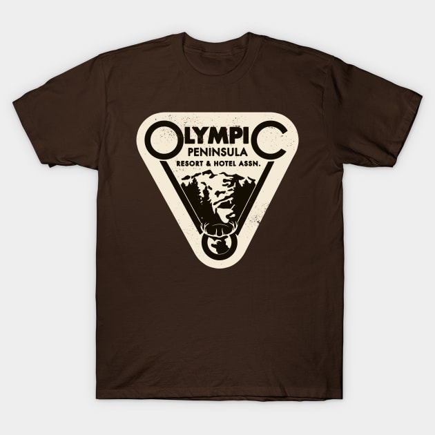 Vintage Olympic Peninsula Resort and Hotel association T-Shirt by StudioPM71